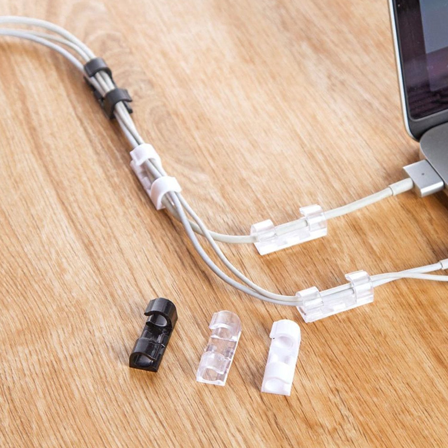 1761 Self Adhesive Cable Clips Wire Manage Holder Sticky Mount-Round Plastic Cable Cord 1761 Self Adhesive Cable Clips Wire Manage Holder Sticky Mount-Round Plastic Cable Cord